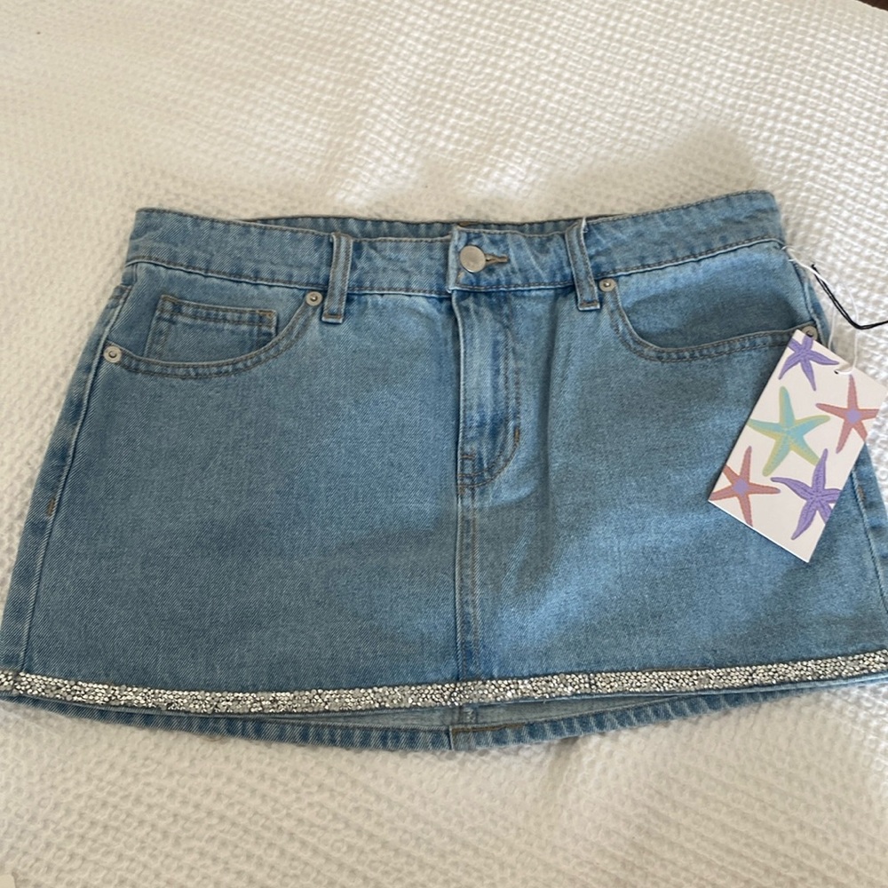 Denim Mini Skirt